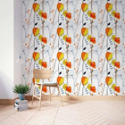 Papel De Parede Adesivo Floral Abstrato N014100