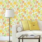 Papel De Parede Adesivo Floral Amarelo 1426