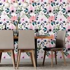 Papel De Parede Adesivo Floral Aquarela N07057