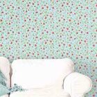 Papel De Parede Adesivo Floral Azul 226