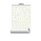 Papel De Parede Adesivo Floral Branco 010821 Rolo 0,58x3m