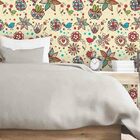 Papel De Parede Adesivo Floral Colorido 1368