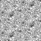 Papel De Parede Adesivo Floral Colorir N014148