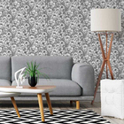 Papel De Parede Adesivo Floral Colorir N05067