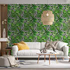 Papel De Parede Adesivo Floral Com Folhas Tropicais 3mx50cm