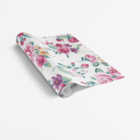 Papel De Parede Adesivo Floral Com Rosas E Folhas Verdes 2,5m