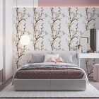 Papel De Parede Adesivo Floral Flor Bege 160 1,5m