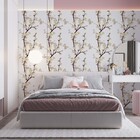 Papel De Parede Adesivo Floral Flor Bege 160 3,3m