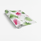 Papel De Parede Adesivo Floral Folhas Tropicais E Rosas 12mx5