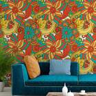 Papel De Parede Adesivo Floral Mod 123 Vinílico 60x300cm