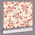 Papel De Parede Adesivo Floral Mod 520 Vinílico 60x300cm