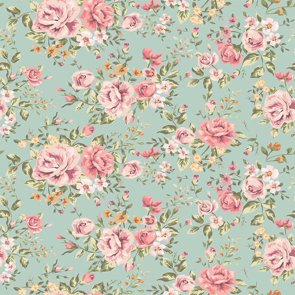 Papel De Parede Adesivo Floral Ramos De Flores Rosas 12mx50cm