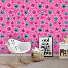 Papel De Parede Adesivo Floral Rosa 472766272