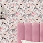 Papel De Parede Adesivo Floral Rosa Pastel 2,70x0,57m