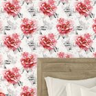 Papel De Parede Adesivo Floral Rosas 2,70x0,57m