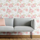 Papel De Parede Adesivo Floral Rosas N05078