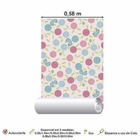 Papel De Parede Adesivo Floral Roxo E Azul 1432