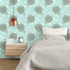 Papel De Parede Adesivo Floral Verde 1252