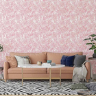 Papel De Parede Adesivo Floral Vermelho N014150