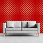 Papel De Parede Adesivo Floral Vermelho N06114