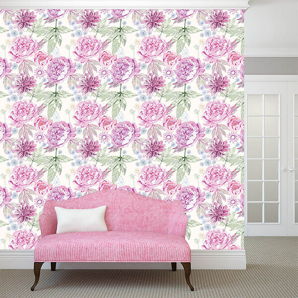 Papel De Parede Adesivo - Flores - 138ppf