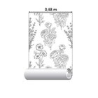 Papel De Parede Adesivo Flores Delicado N06052