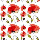 Papel De Parede Adesivo Flores Vermelhas N03098