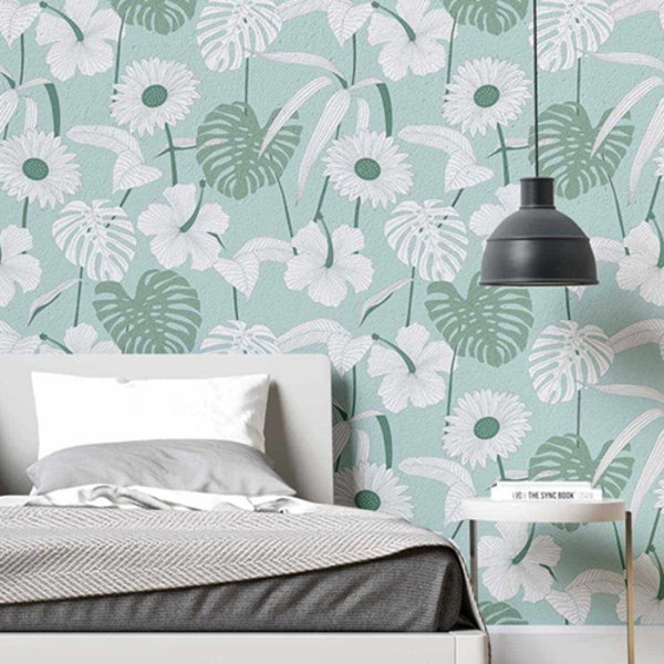 Papel De Parede Adesivo Folha Floral N02087