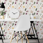 Papel De Parede Adesivo Folha Floral N02140