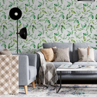 Papel De Parede Adesivo Folhas Aquarela N06112