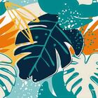 Papel De Parede Adesivo Folhas N013241