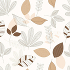 Papel De Parede Adesivo Folhas N013265