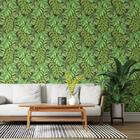 Papel De Parede Adesivo Folhas Verdes N03092 0,48x2,50m