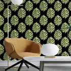 Papel De Parede Adesivo Folhas Verdes N03096 0,48x2,50m