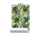 Papel De Parede Adesivo Folhas Verdes N03126 0,48x2,5m