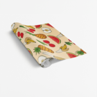 Papel De Parede Adesivo Frutas Tropical Decoração 1mx50cm