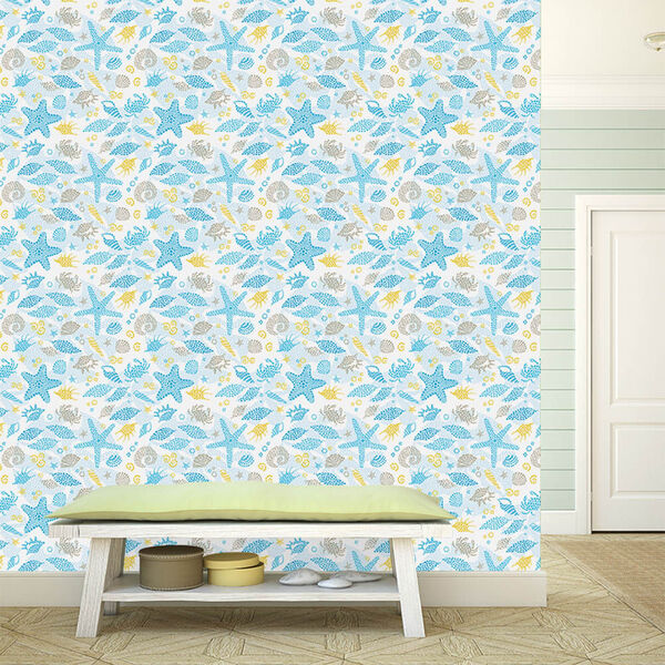 Papel De Parede Adesivo - Fundo Do Mar - 090ppd