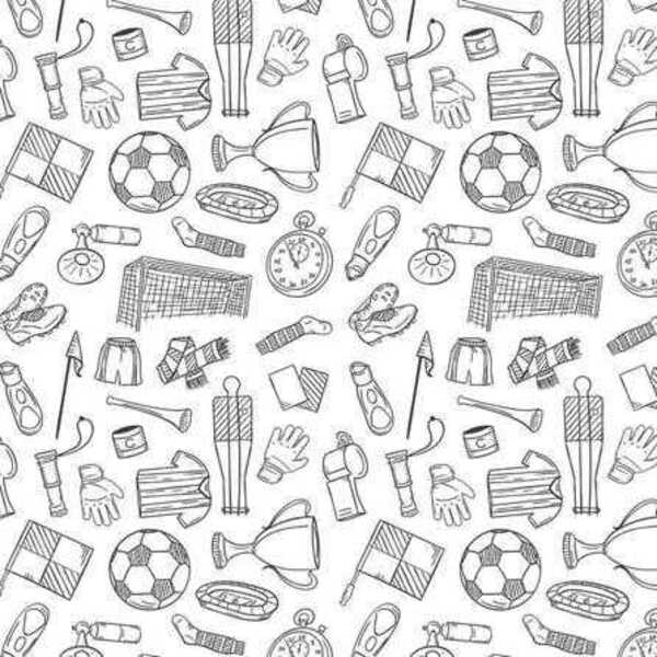 Papel De Parede Adesivo Futebol Desenho 403971292 Rl 0,58x3m