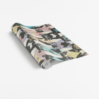 Papel De Parede Adesivo Gatos Coloridos Fundo Branco 1mx50cm