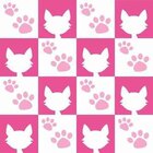 Papel De Parede Adesivo Gatos Rosa 12
