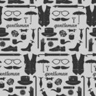 Papel De Parede Adesivo Gentleman Preto 132034391