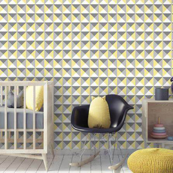 Papel De Parede Adesivo Geométrico 3d 32513