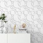 Papel De Parede Adesivo Geométrico 3d Circulo Abstrato Sala