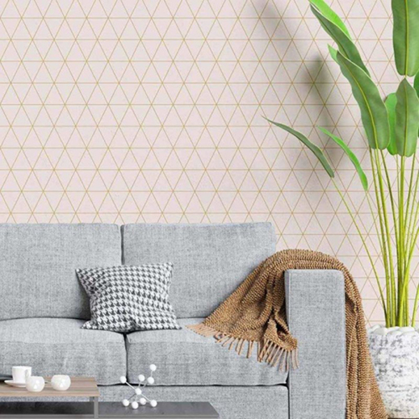 Papel De Parede Adesivo Geométrico 3d N02238