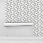 Papel De Parede Adesivo Geométrico 3d Ondulado Lavável Sala