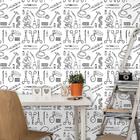 Papel De Parede Adesivo Geométrico 630