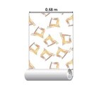 Papel De Parede Adesivo Geométrico Amarelo N06024