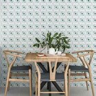 Papel De Parede Adesivo Geométrico Azul N06079