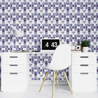 Papel De Parede Adesivo Geométrico Azul N07018