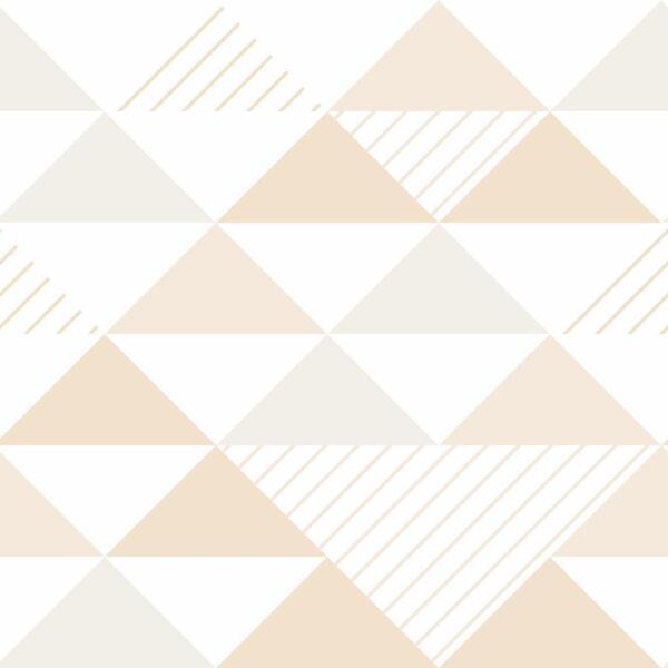 Papel De Parede Adesivo Geométrico Branco Cinza Laranja 3mx50